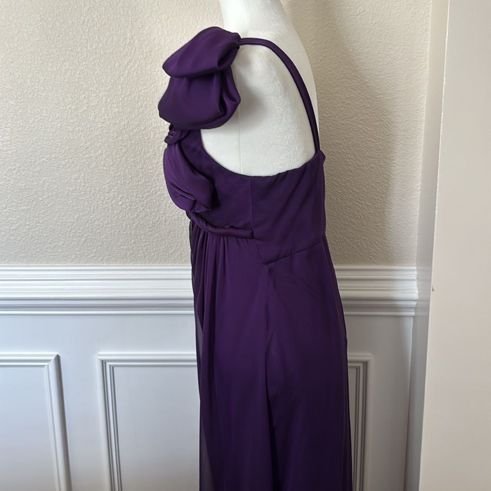Purple, one-shoulder, Niteline evening gown - Picture 7 of 10